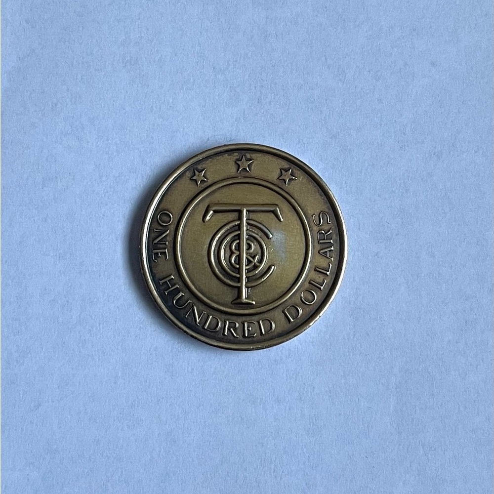 Tiffany & Co. Sterling Silver Tiffany Money Token #11100 100$